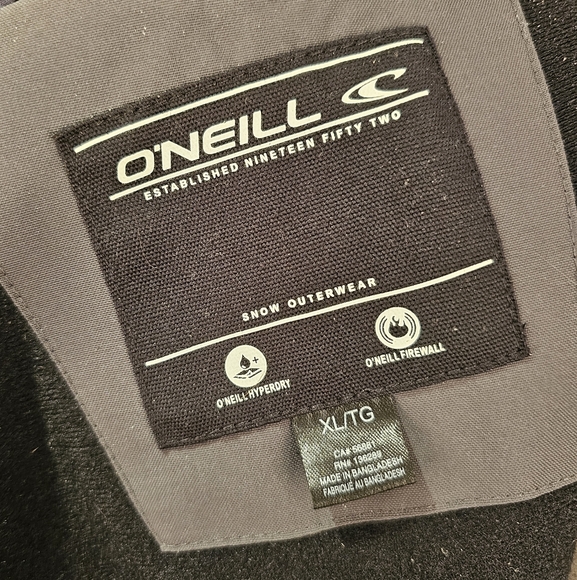 O'Neill Exile grey thinsulate firewall hyperdry waterproof ski jacket size XL - Picture 10 of 14